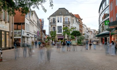 Blick auf das Lefferseck in Oldenburg.